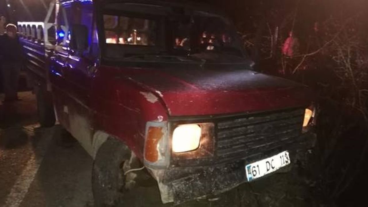 Trabzon'a giderken kaza yaptı: 1 ölü, 1 yaralı