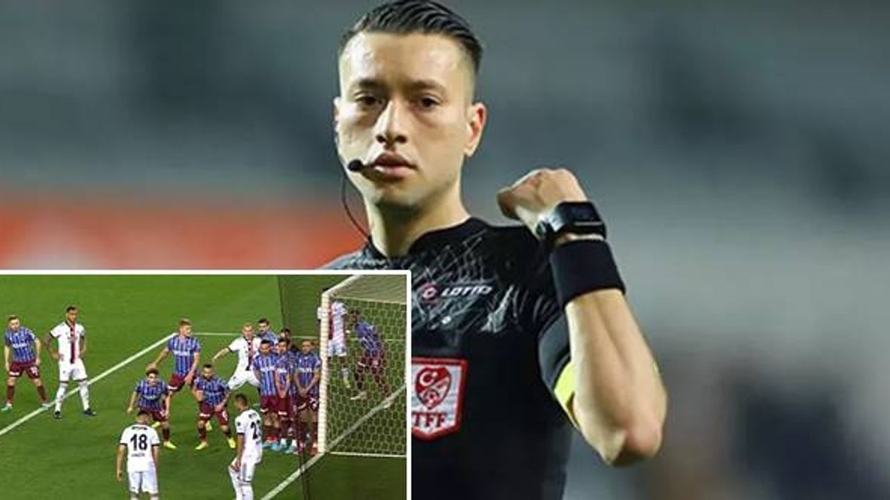 Trabzonspor maçının hakemi cezaya girdi!