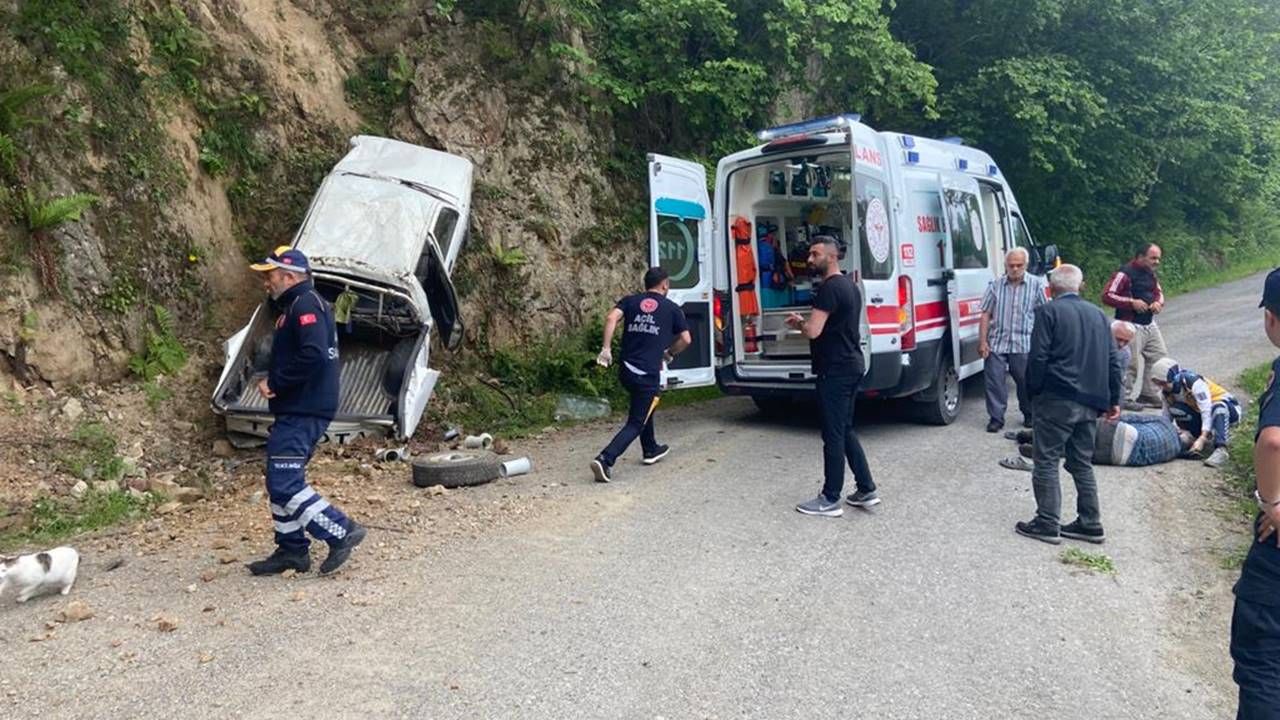 Trabzon'da 2 kişi ölümden kıl payı kurtuldu!