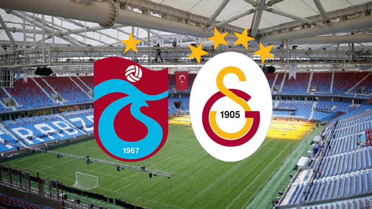 Trabzonspor - Galatasaray (ilk 11'ler)
