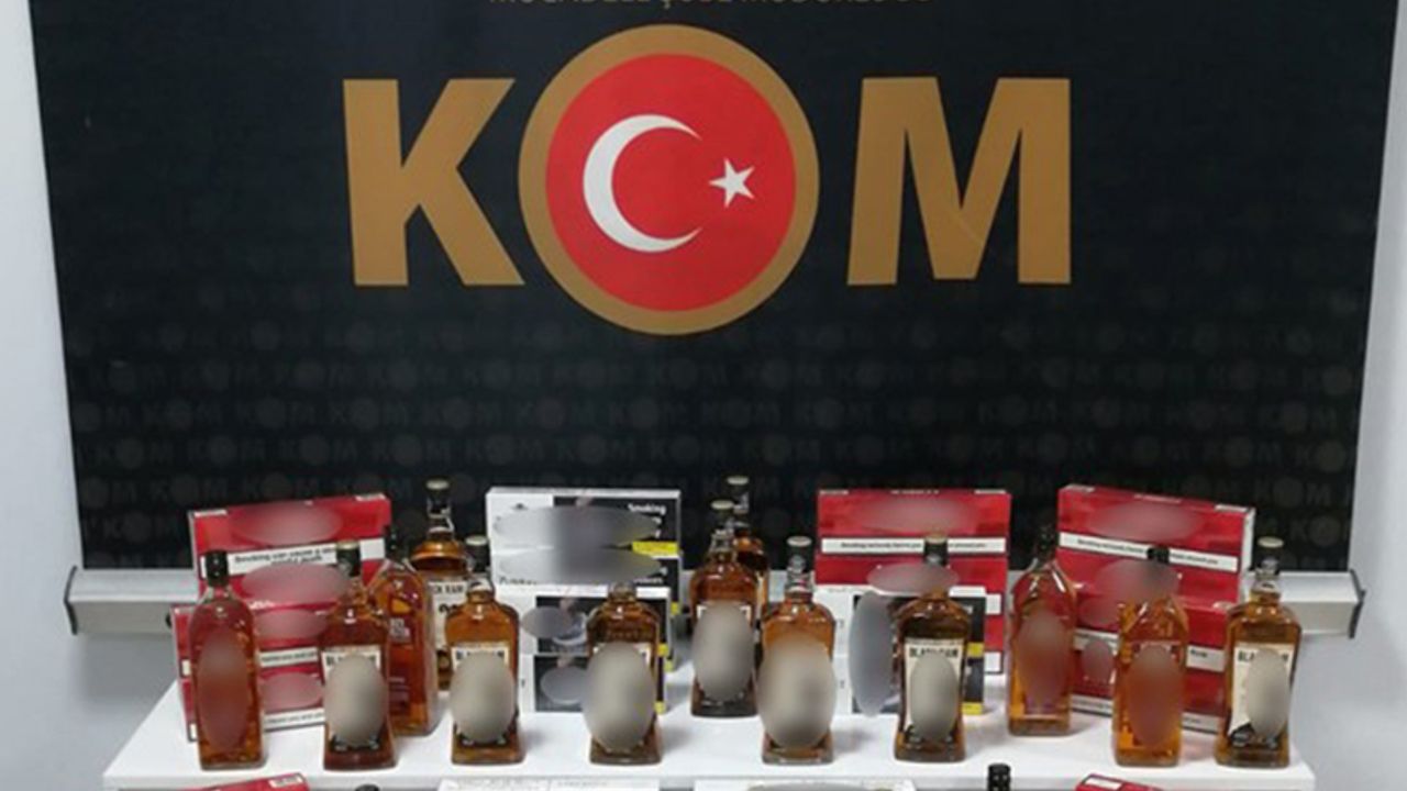Trabzon’da kaçak sigara ve alkol operasyonu!