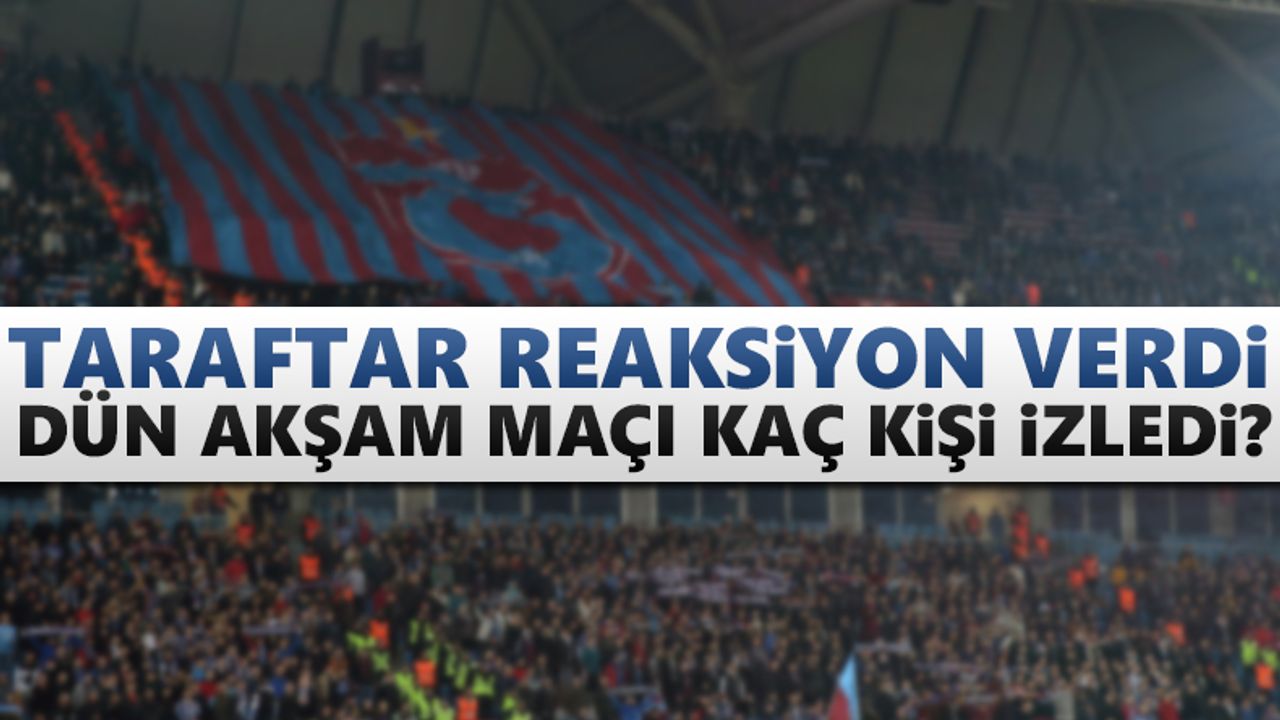 Trabzonspor-Başakşehir maçını kaç kişi izledi?