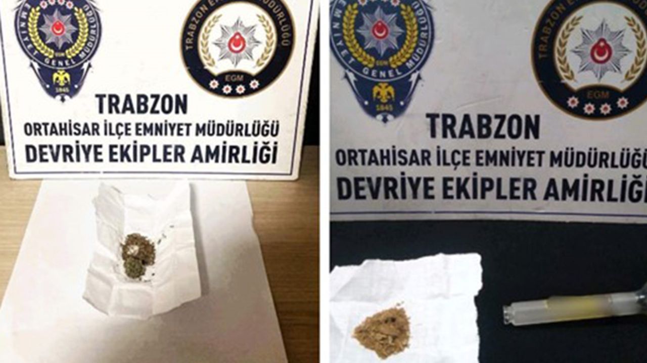 Trabzon’da uyuşturucuyla mücadele sürüyor!