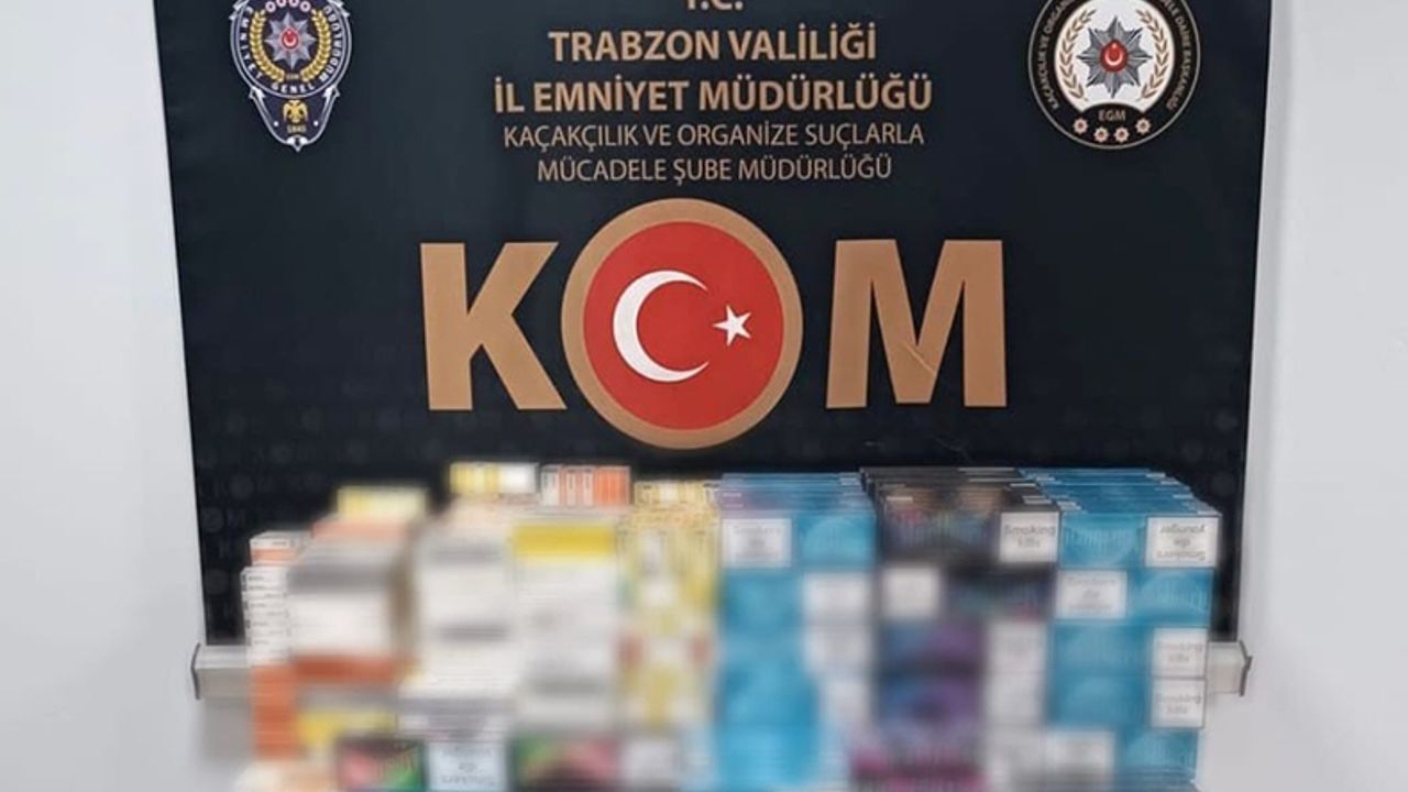 Trabzon’da milyonluk kaçak sigara operasyonu!