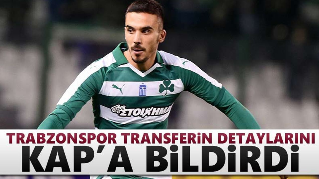 Trabzonspor, Kourbelis transferinin detaylarını açıkladı