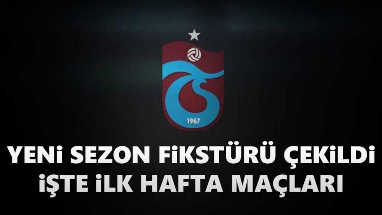 Süper Lig'de fikstür çekimi yapıldı! Trabzonspor’un ilk hafta maçı…