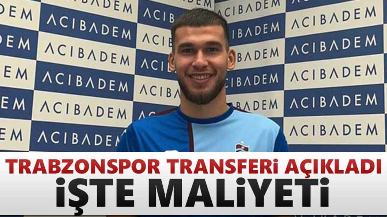 Trabzonspor, Mehmet Can Aydın'ı KAP'a bildirdi