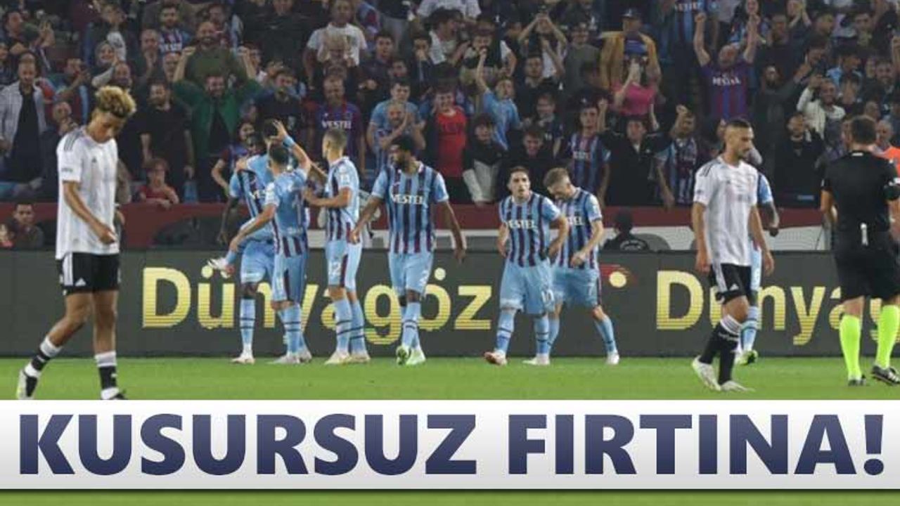 Trabzonspor Beşiktaş'ı evinde 3-0'la geçti