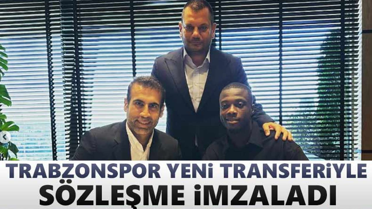 Trabzonspor yeni transferiyle sözleşme imzaladı