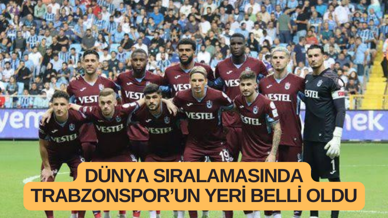 Dünya sıralamasında Trabzonspor’un yeri belli oldu