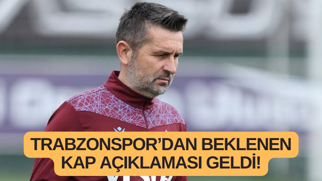 Trabzonspor’dan beklenen Bjelica açıklaması geldi