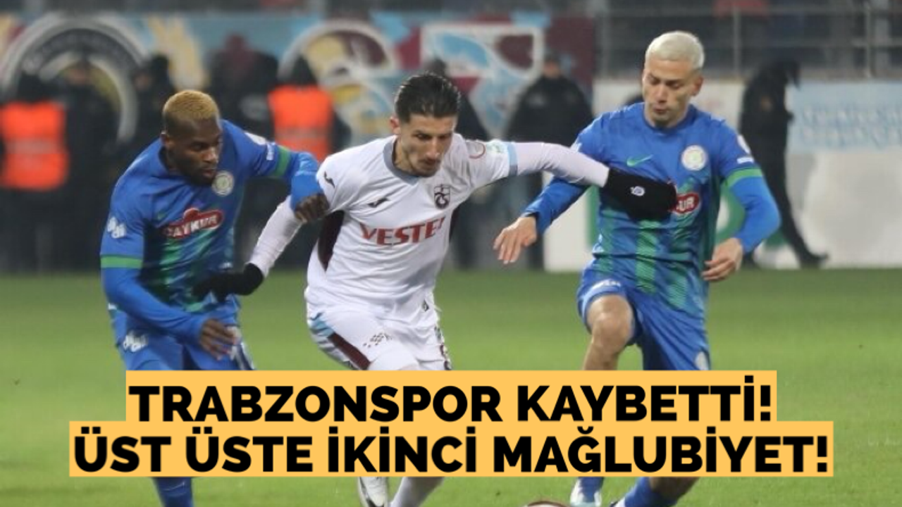 Trabzonspor kaybetti! Üst üste ikinci mağlubiyet