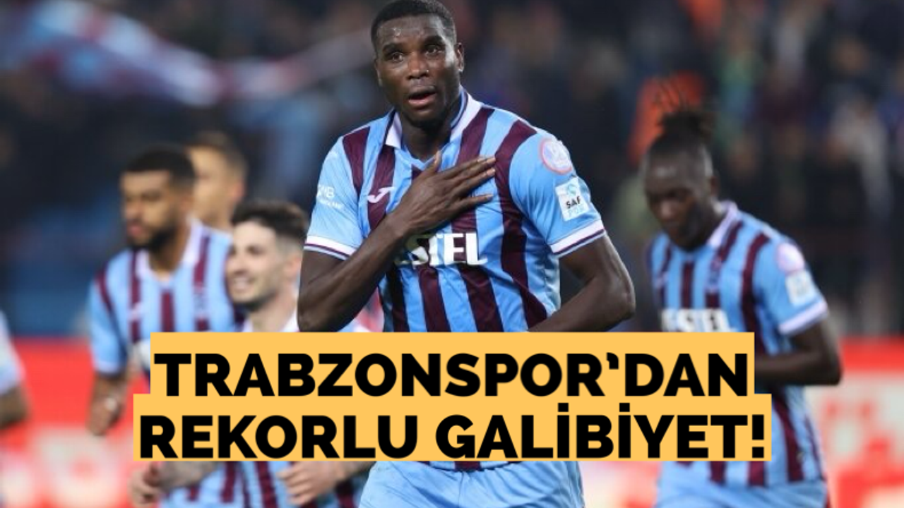 Trabzonspor’dan rekorlu galibiyet