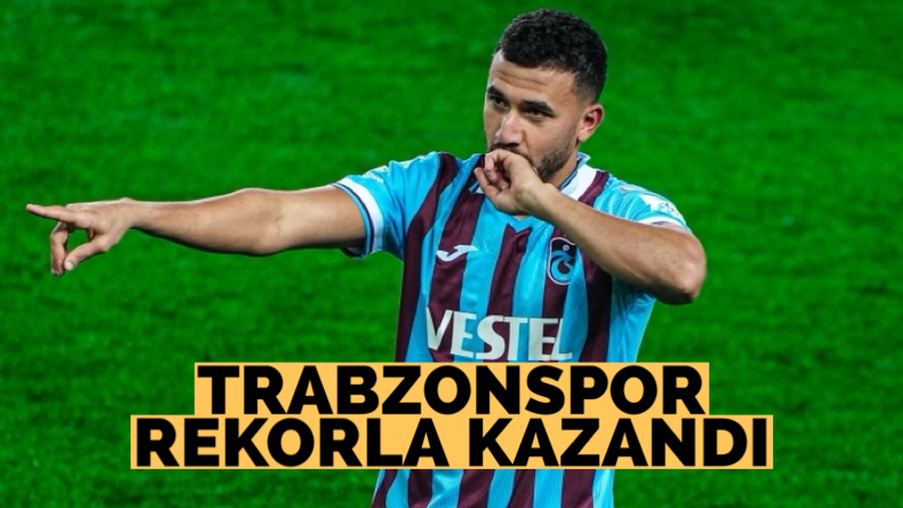 Trabzonspor rekorla kazandı
