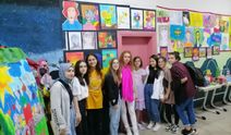 Öğrencilerin resim sergisi büyük ilgi gördü!