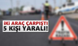Giresun'da iki araç çarpıştı! 5 kişi yaralı!