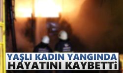Yaşlı kadın yangında hayatını kaybetti