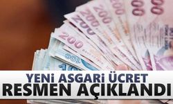 Yeni asgari ücret resmen açıklandı