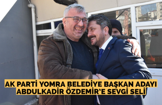 Ak Parti Yomra Belediye Başkan Adayı Abdulkadir Özdemir’e sevgi seli