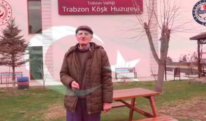 Trabzon'da huzurevi sakinlerinden duygulandıran video!