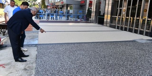 Trabzon’da Maraş caddesinin zemini değişiyor!