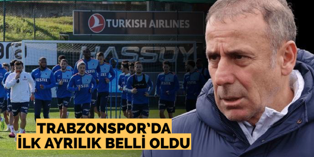 Trabzonspor’da ilk ayrılık belli oldu