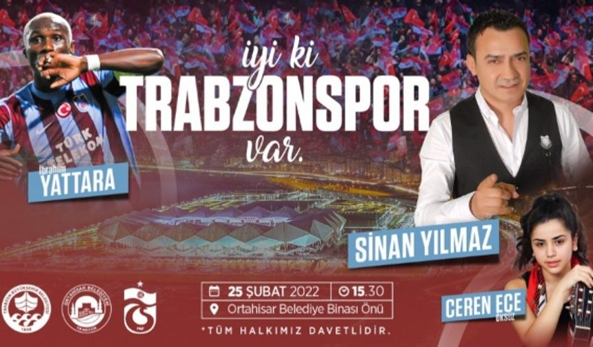 Kayserispor maçı öncesi Trabzon'da konser!