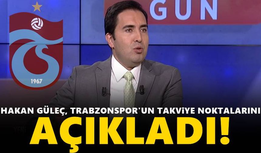 Güleç, Trabzonspor'un takviye noktalarını açıkladı!