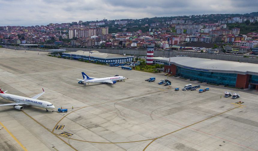 Trabzon Havalimanında yoğunluk artarak sürüyor!