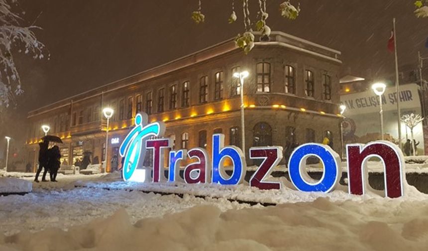 Meteorolojiden Trabzon için kar yağışı uyarısı!